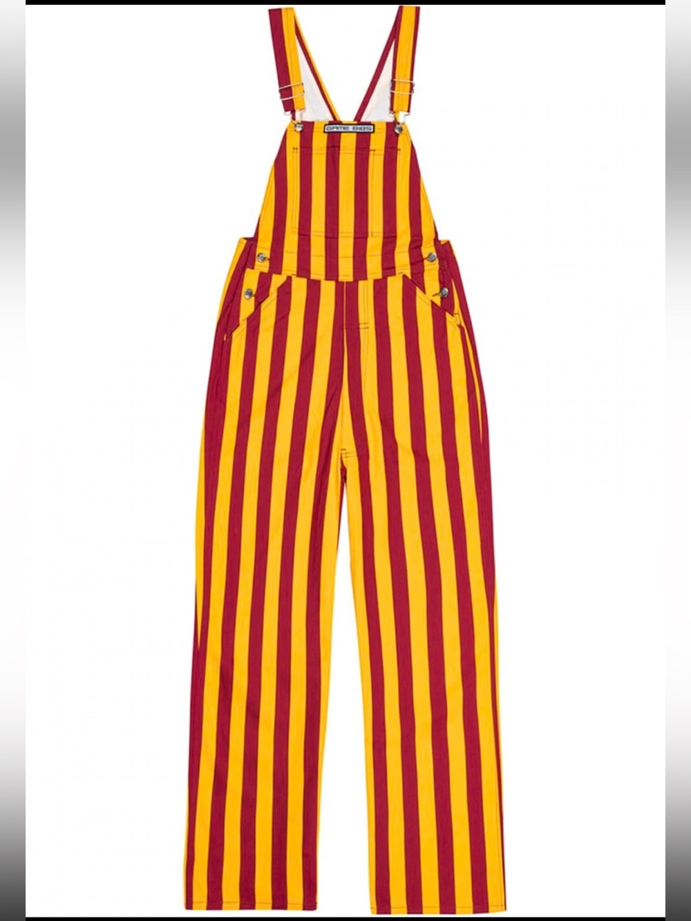 Iowa State University Game Bibs Overalls striped large football tailgate
